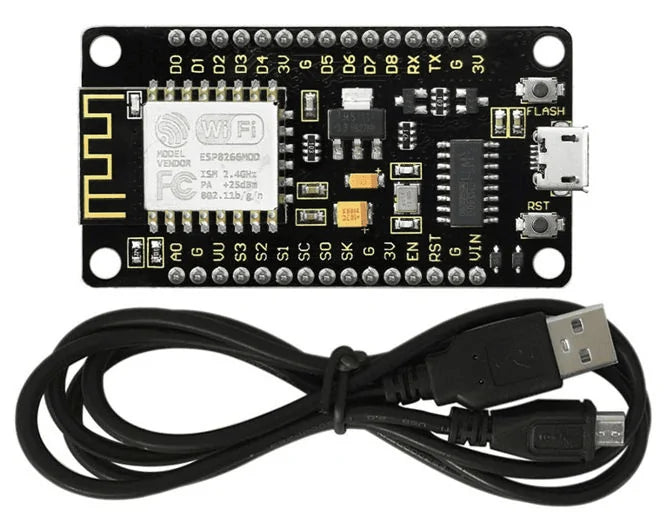 NODEMCU – ESP8266 Wifi Development Board with Micro USB Cable – 100 CM