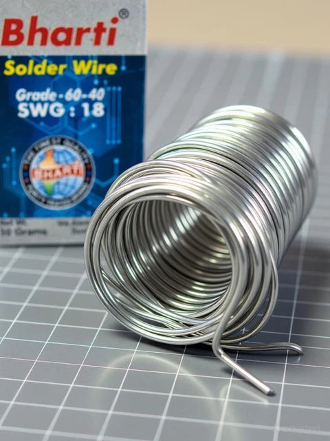 Bharti Soldering Wire Roll 50g – Electronic Solder Wire for PCB, Components & DIY Electronics
