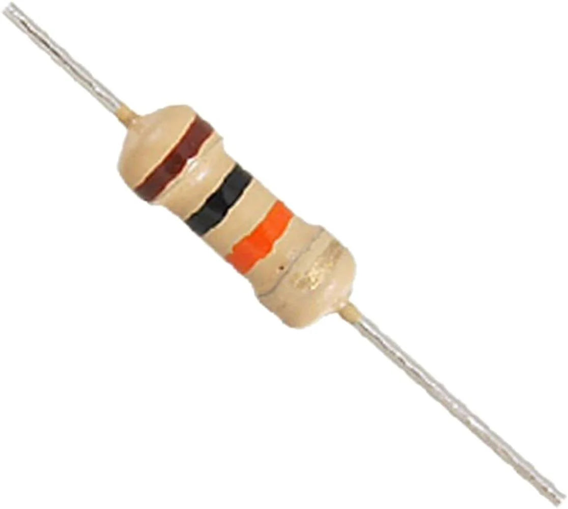 50 Pcs 10K Ohm 1/4 Watt Resistors – 5% Tolerance