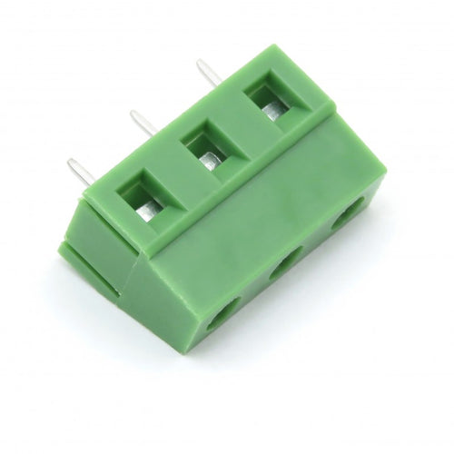 3-Pin Screw Terminal Block – 5.08mm Pitch (Green) 128-03P (Pack of 5)