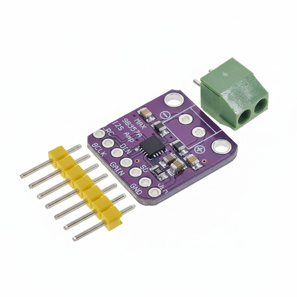 MAX98357 I2S 3W Class-D Audio Amplifier Decoder Module for ESP32, Raspberry Pi & Arduino