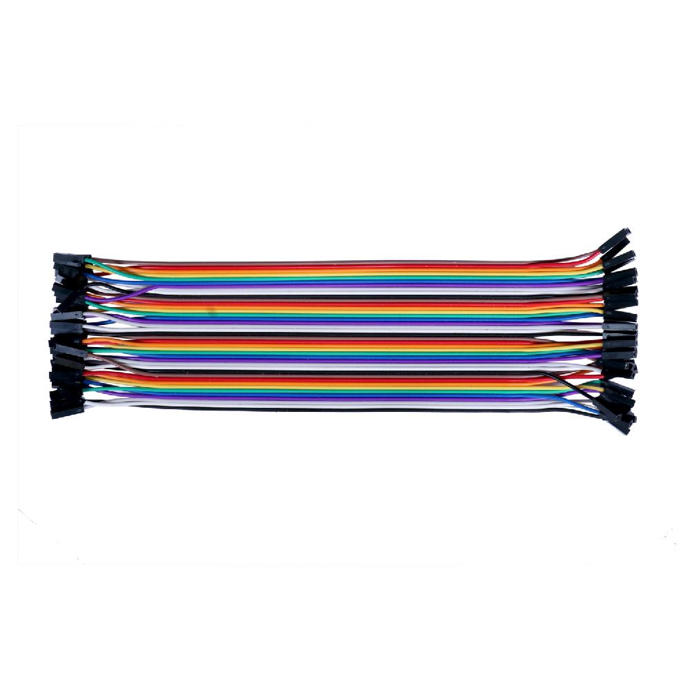 Female to Female Jumper Wires – 40 Pins (20 cm) (Pack of 2)