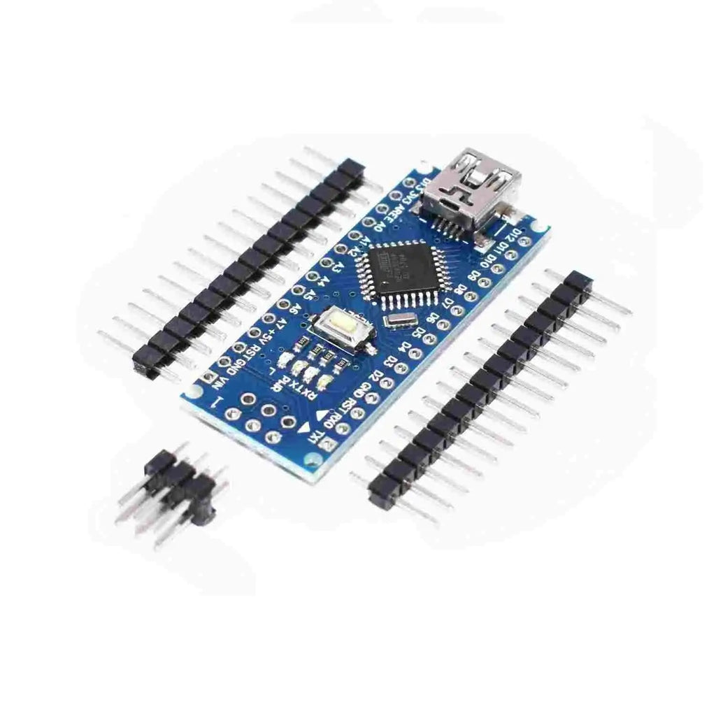 Nano Board R3 with CH340 Chip Mini-USB Port compatible with Arduino (Unsoldered) with cable – 50 CM