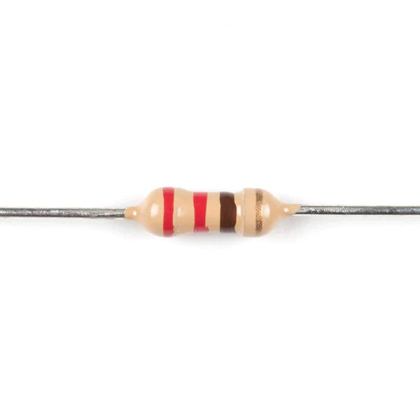50 Pcs 220 Ohm 1/4 Watt Resistors – 5% Tolerance | Precision Carbon Film Resistor Pack