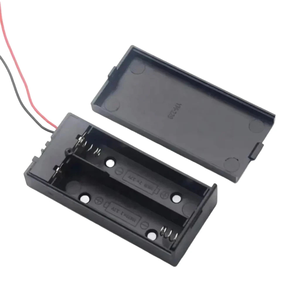 2-Cell 18650 Battery Holder with Cover