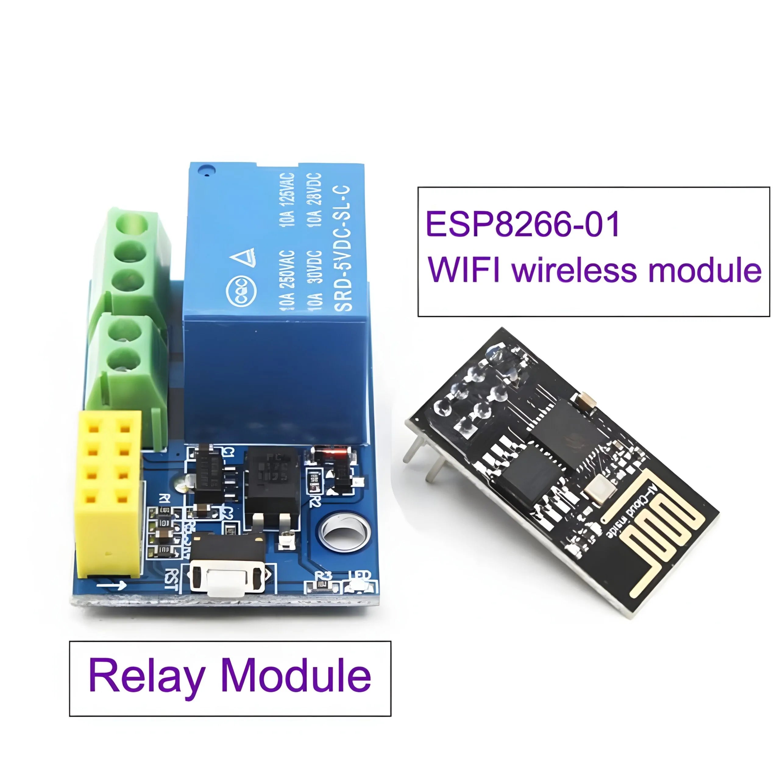 ESP-01 WiFi Relay Module – IoT Wireless Control
