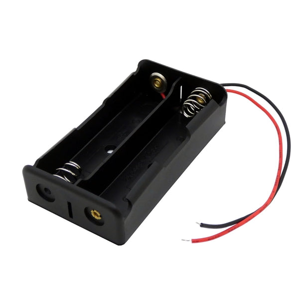 2-Cell 18650 Battery Holder without Cover – Series Connection