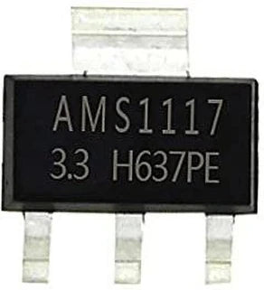 AMS1117 3.3V LDO Voltage Regulator – SMD (SOT-223) – Pack of 3
