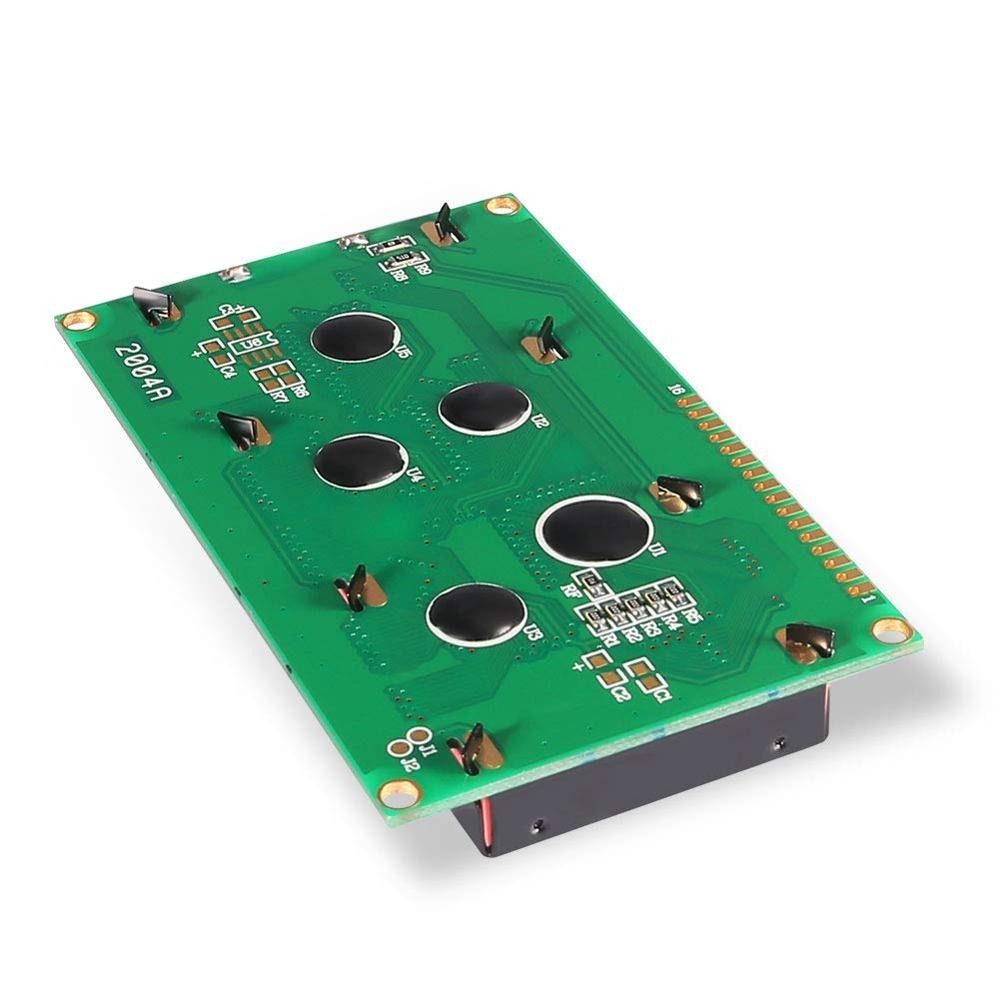 20x4 Character LCD Display Module Green (I2C Compatible) for Arduino, ESP32 & Embedded Systems
