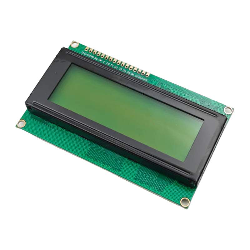 20x4 Character LCD Display Module Green (I2C Compatible) for Arduino, ESP32 & Embedded Systems