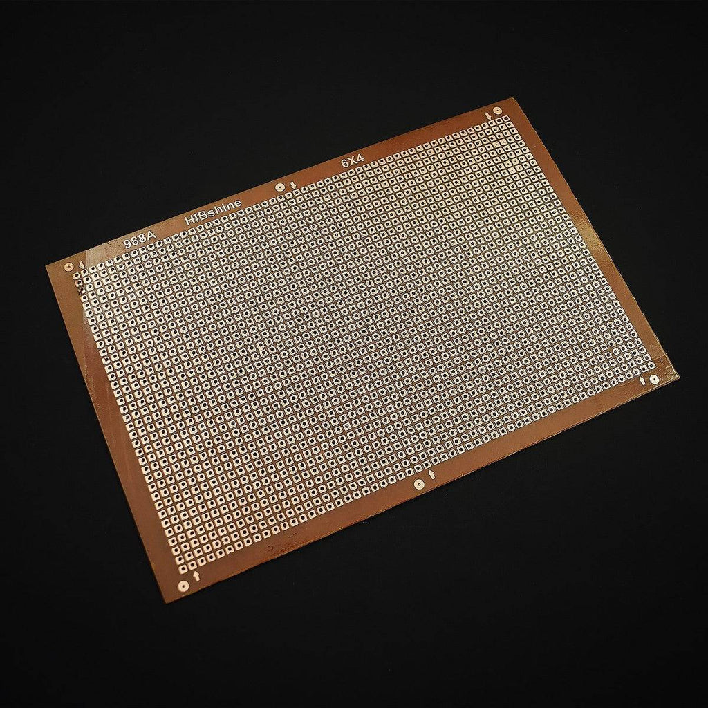 Zero PCB FR4 Single Copper Side 6×4 inch, 1.6mm (Pack of 2) | Durable PCB Laminate