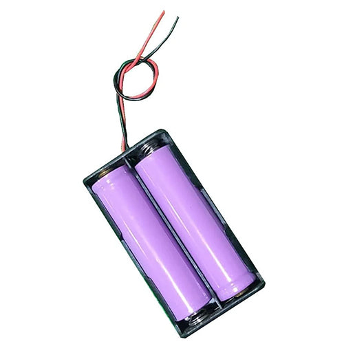 2-Cell 18650 Battery Holder without Cover – Series Connection