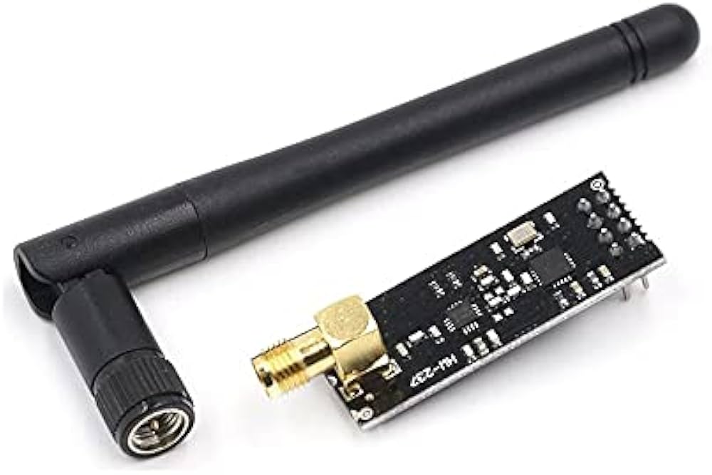 2.4GHz NRF24L01+ PA+LNA Wireless Transceiver Module with SMA Antenna – Long-Range RF Communication