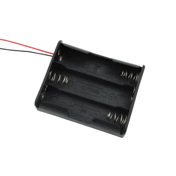 3 Cell 18650 Battery Holder – 3.7V Lithium-Ion Battery Case with Wire Leads