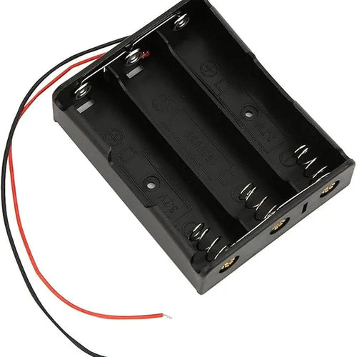 3 Cell 18650 Battery Holder – 3.7V Lithium-Ion Battery Case with Wire Leads