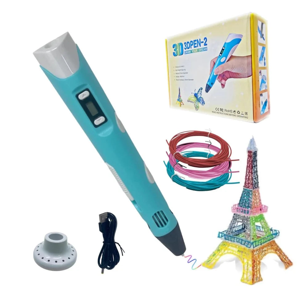 3D Pen STEM Kit with Filament – Creative 3D Drawing & Educational Learning Kit for Kids and Makers
