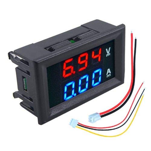Digital Voltmeter (0–100V) & Ammeter (10A) Dual LED Display Module – Voltage & Current Meter