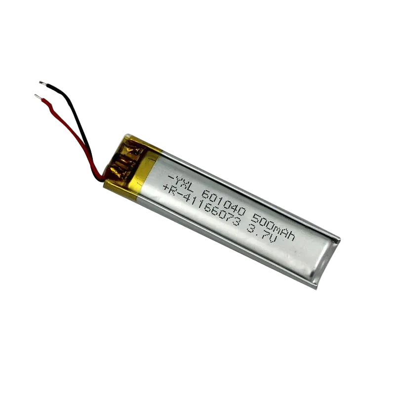 500mAh Neckband Li-Po Battery – 3.7V Rechargeable Lithium Polymer Battery