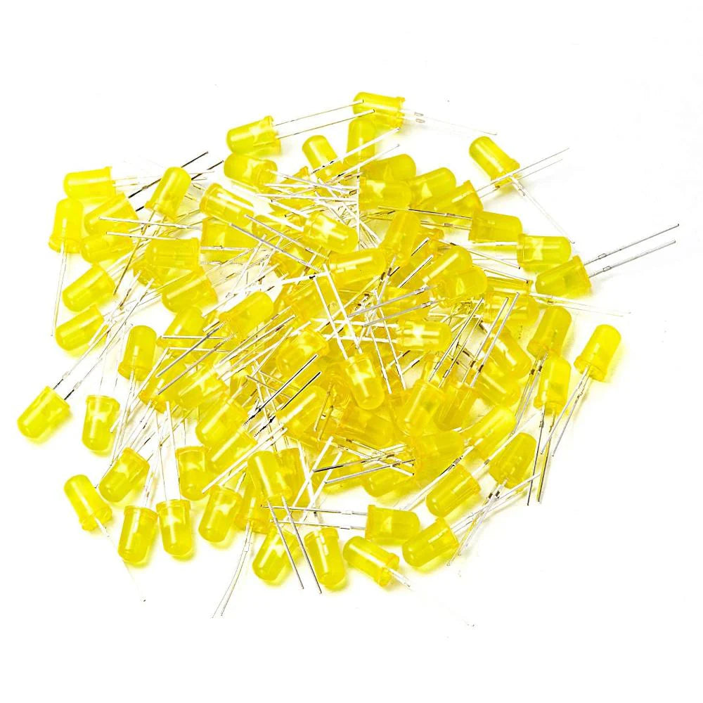 Pack of 50 – 5mm Bright Yellow LEDs