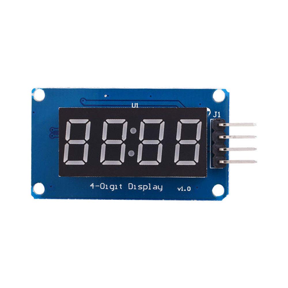 4-Digit 7-Segment Display Module – Common Anode/ Cathode, TM1637 Compatible