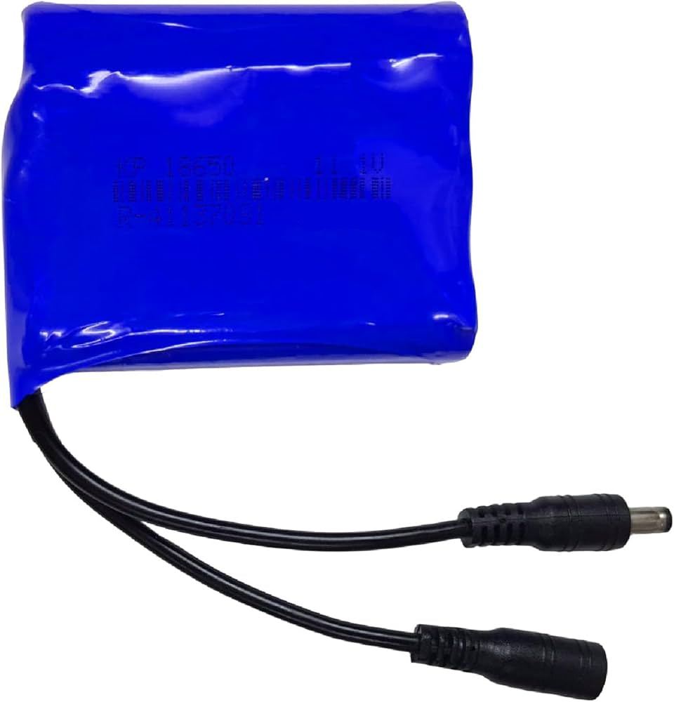 12V Li-ion 18650 Battery Pack (3S 11.1V/12.6V) – Rechargeable Lithium-Ion Power Pack