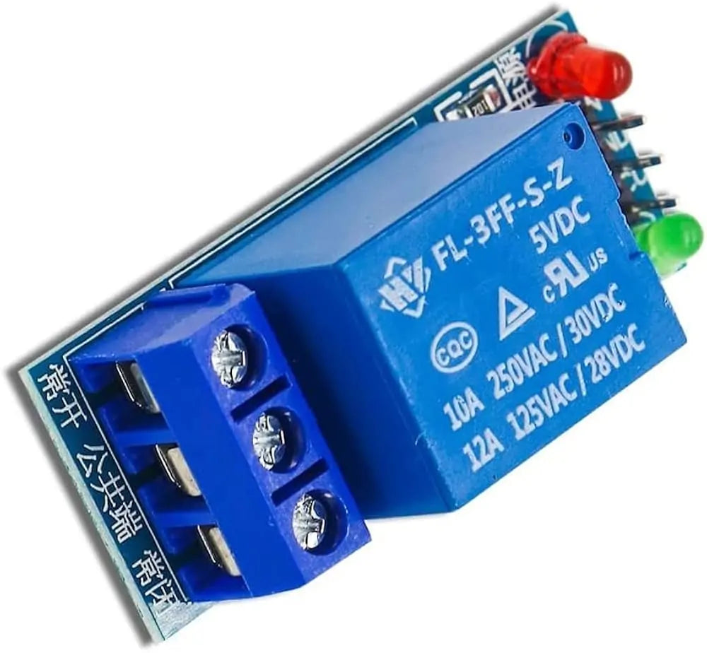 1-Channel 5V 10A Relay Control Module (No Optocoupler, High/Low Level Trigger)