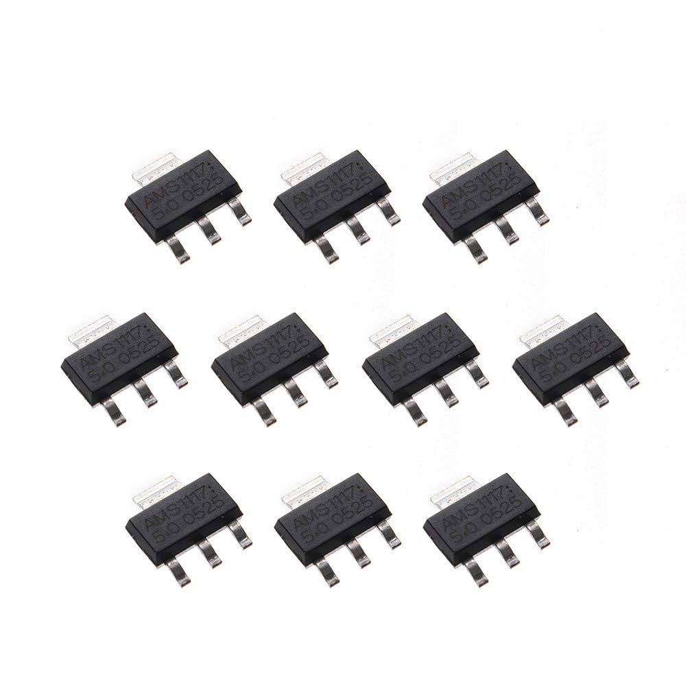 AMS1117 5V LDO Voltage Regulator – SMD (SOT-223) – Pack of 3