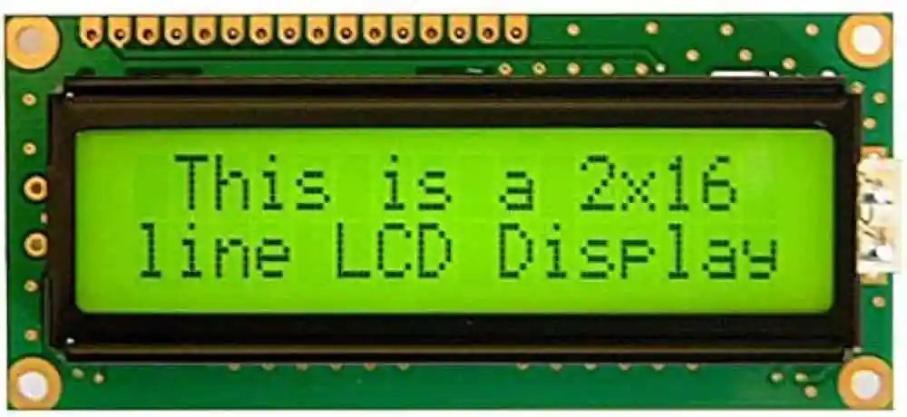 LCD 16x2 JHD162A Alphanumeric Display Module – Green Backlight LCD Screen for 8051, AVR, PIC, Arduino & Embedded Systems