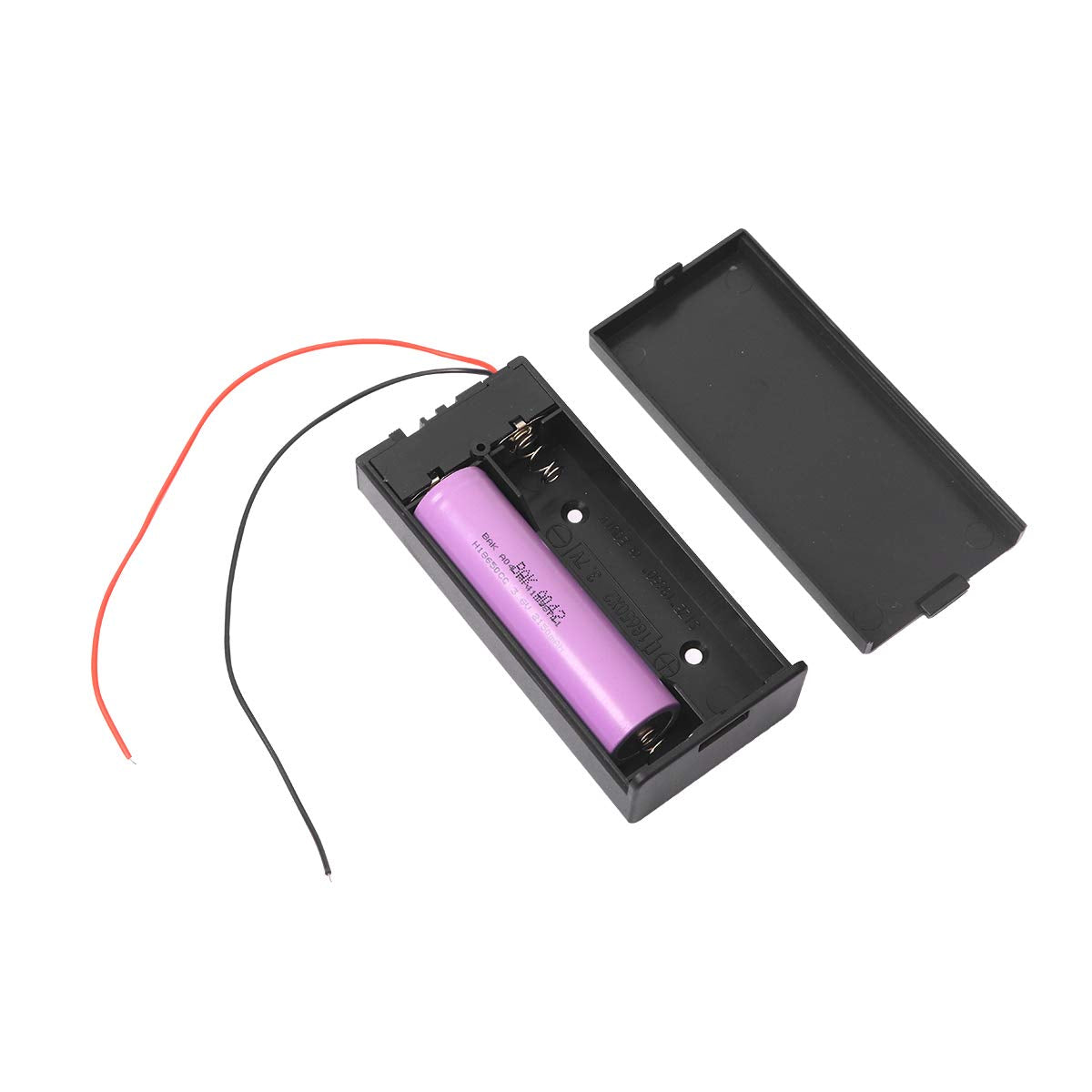 2-Cell 18650 Battery Holder with Cover