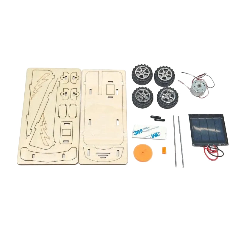 DIY Solar Panel Mini Car Kit – Educational STEM Science & Renewable Energy Learning Toy