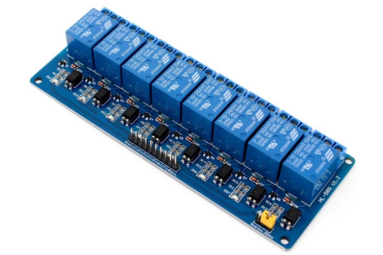 8 Channel Relay Module 5V DC – Opto-Isolated Relay Board for Arduino, ESP32 & Automation