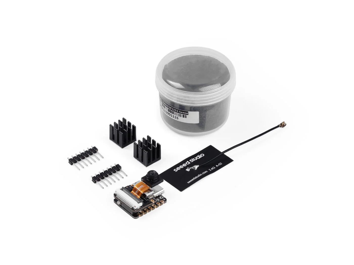 Seeed Studio XIAO ESP32-S3 Sense with Camera & Antenna – WiFi + Bluetooth 5 LE AI IoT Development Board