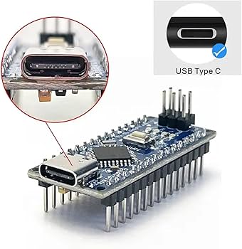 Arduino Nano Unsoldered C-Type – USB Type-C Compatible Microcontroller Board