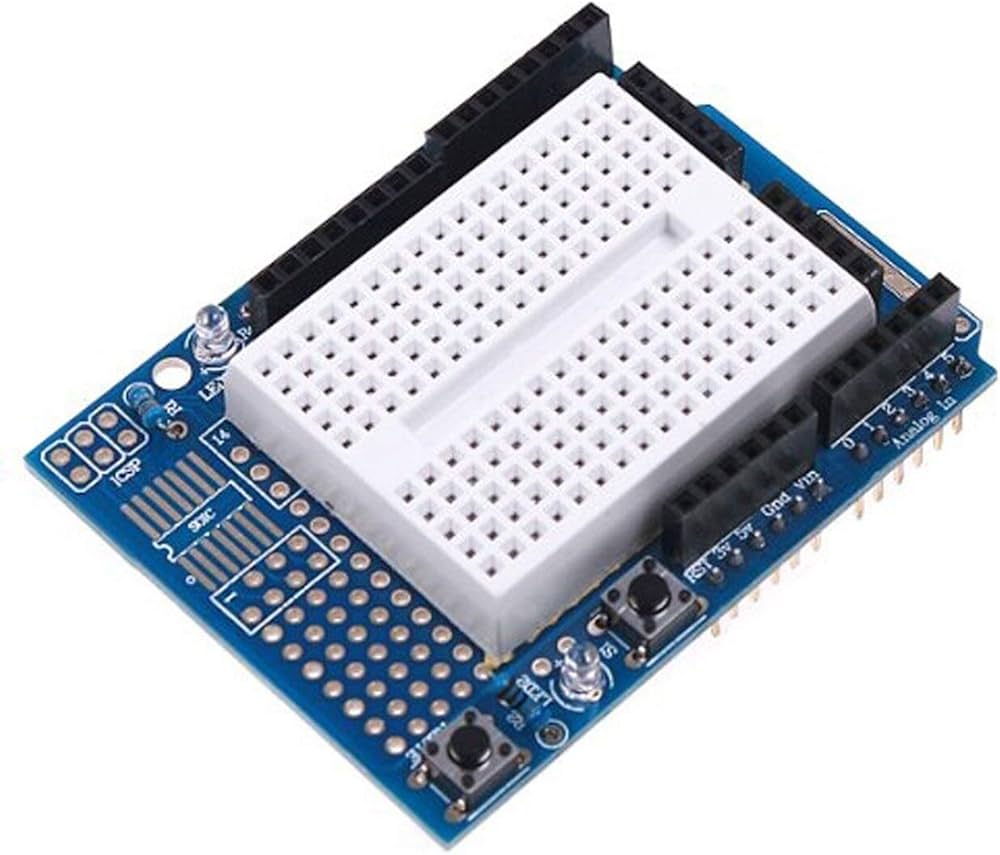 Arduino Uno Proto Shield – Prototyping Expansion Shield for Arduino Uno