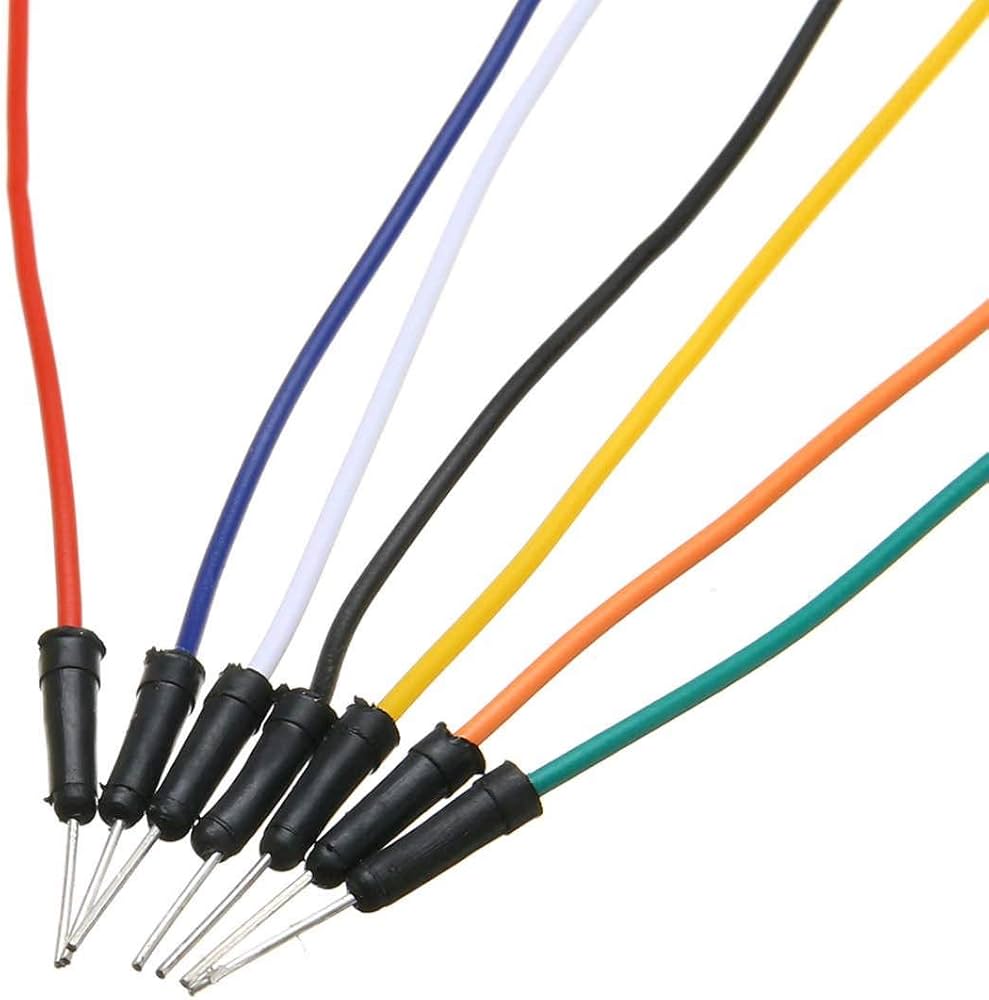 65Pcs Male-to-Male Jumper Wires – Multicolored Dupont Cable Set for Prototyping