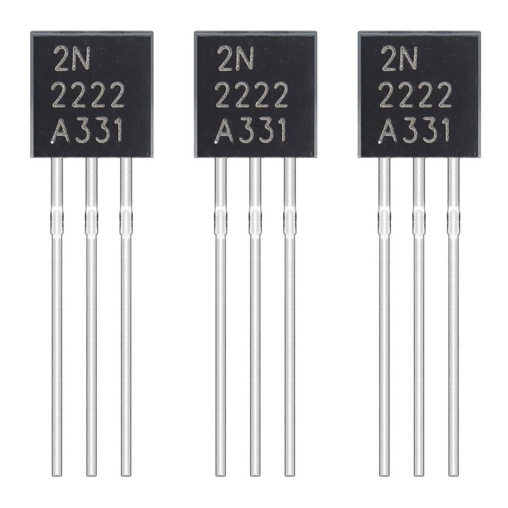 2N2222 NPN Transistor TO-92 (Pack of 3) – General Purpose Switching & Amplification Transistor