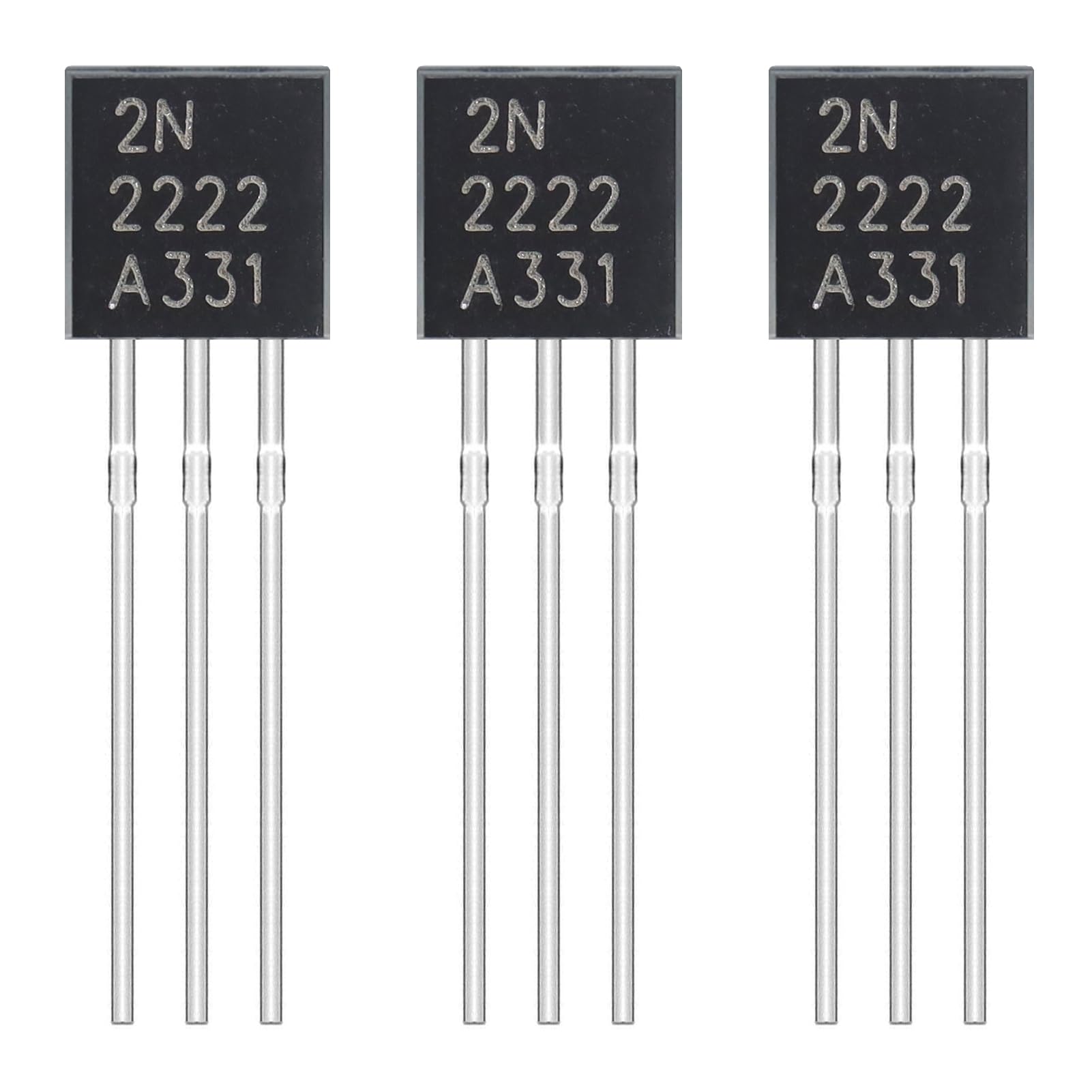 2N2222 NPN Transistor TO-92 (Pack of 3) – General Purpose Switching & Amplification Transistor