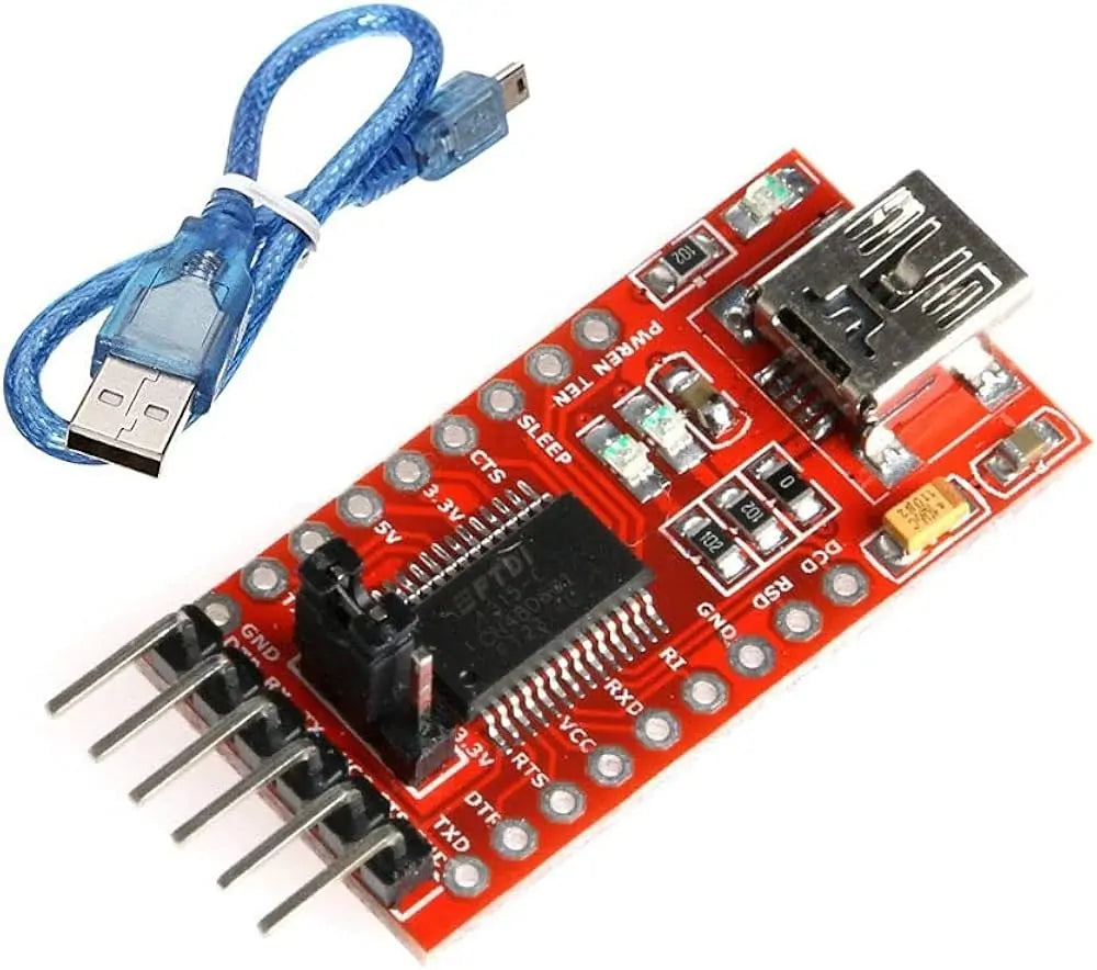 FTDI FT232 FT232RL USB to UART TTL Serial Adapter Module with Mini USB Cable