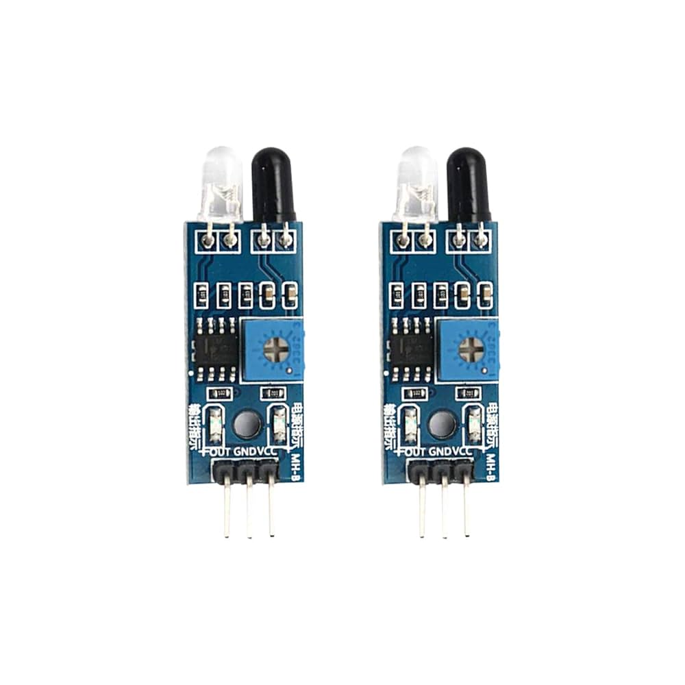 IR Proximity Sensor for Obstacle Sensing and Line Follower Robots Electronic Components - Pack of 2