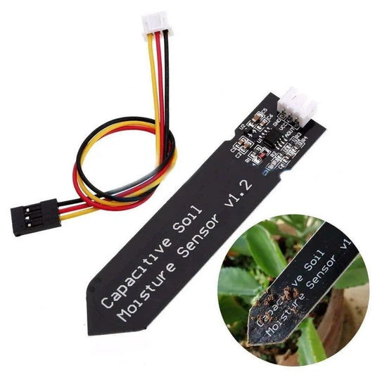 Capacitive Soil Moisture Sensor Module – Corrosion-Resistant Soil Humidity Sensor for Arduino, ESP32 & IoT Projects