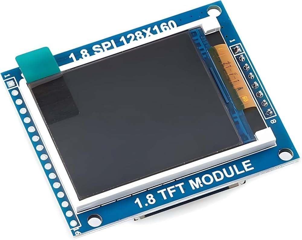 1.8 Inch SPI 128×160 TFT LCD Display Module with PCB – Color TFT Screen for Arduino, ESP32 & DIY Projects