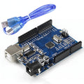 Arduino UNO R3 SMD Atmega328P Board with Cable (USB A to B) – 30 cm- Clone Compatible Model