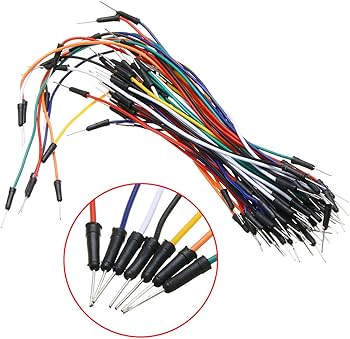 65Pcs Male-to-Male Jumper Wires – Multicolored Dupont Cable Set for Prototyping
