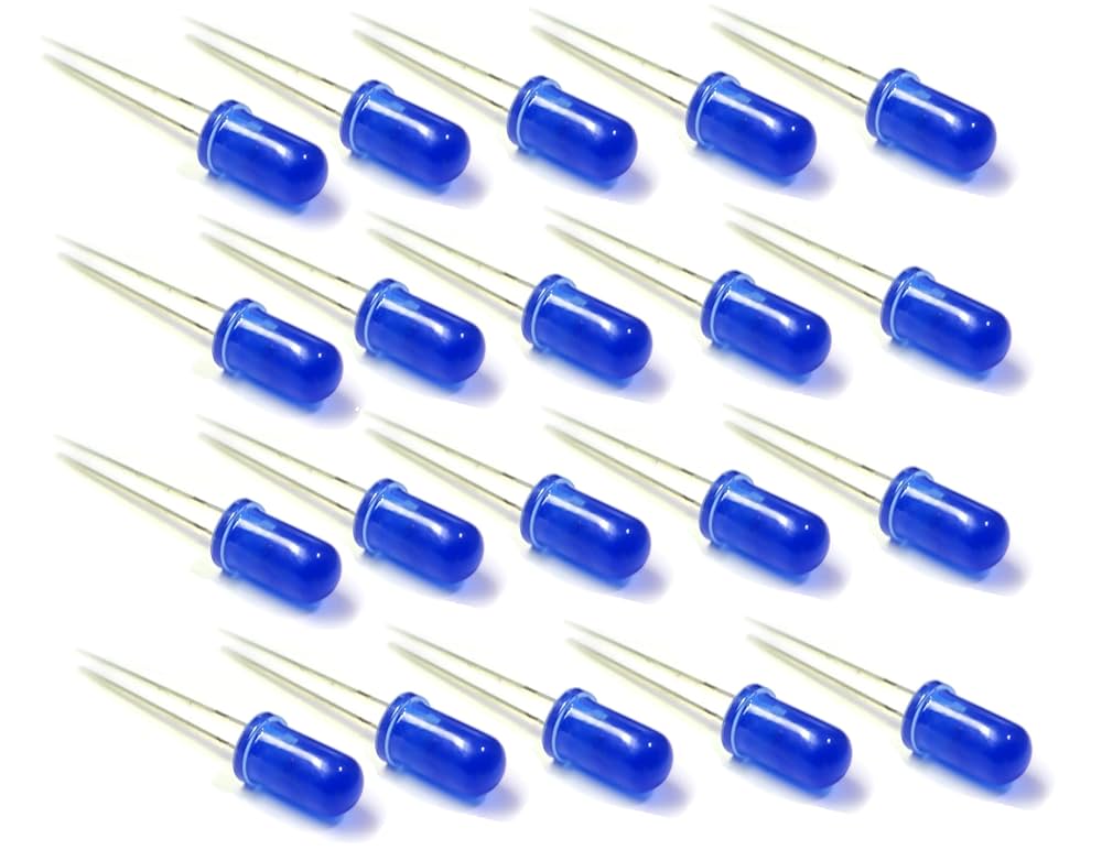 Pack of 50 – 5mm Bright Blue LEDs