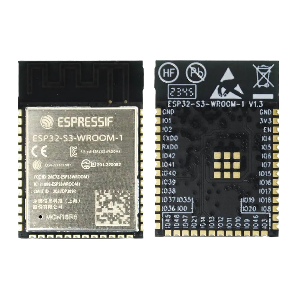 ESP32-S3-WROOM-1 N16R8 Module – 16MB Flash + 8MB PSRAM Dual-Core WiFi & Bluetooth LE IoT Module