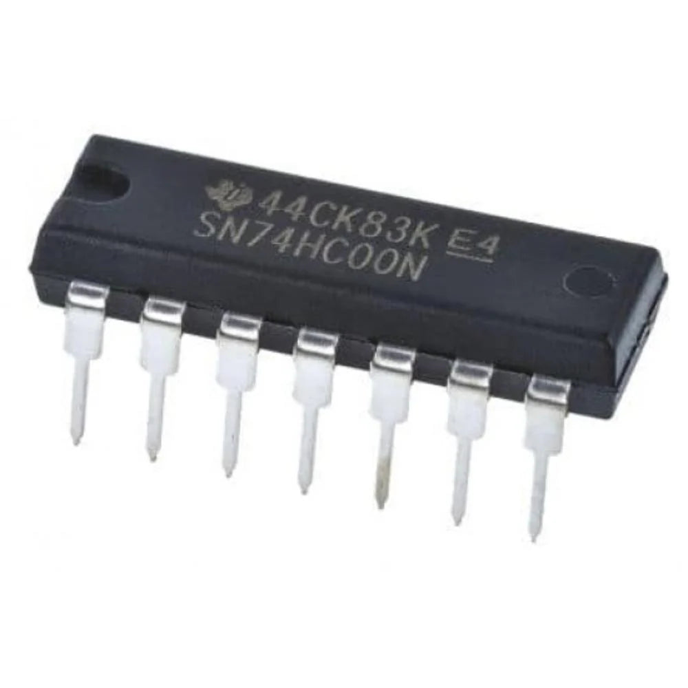 74HC00 Quad 2-Input NAND Gate IC (DIP-14) – High-Speed CMOS Logic IC for Arduino & Digital Electronics