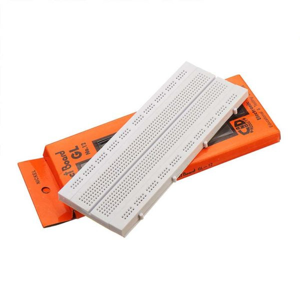 GL12 830 Points Solderless Breadboard – High-Quality Prototyping Board for Electronics Projects