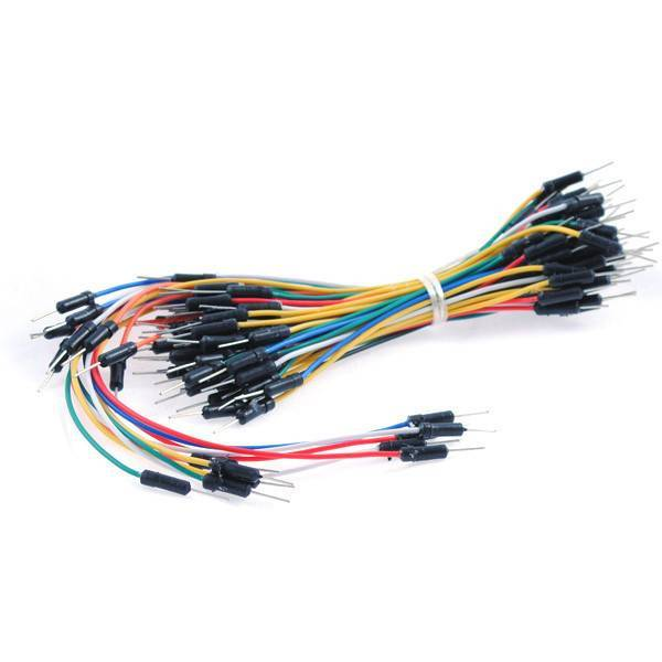 65Pcs Male-to-Male Jumper Wires – Multicolored Dupont Cable Set for Prototyping