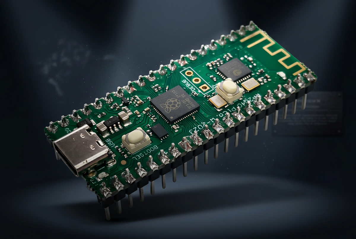 Raspberry Pi Pico W Compatible Development Board (Soldered)– RP2040 Dual-Core Microcontroller with Wi-Fi & Bluetooth for IoT Projects