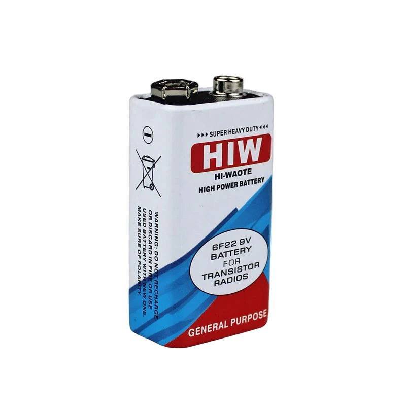 9V Battery HiW – High-Performance Standard Power Cell for Electronics & DIY Projects